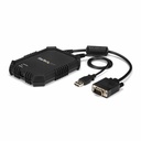 StarTech Laptop to Server KVM Console, Rugged USB Crash Cart Adapter with File Transfer and Video Capture, TAA