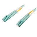 Tripp Lite by Eaton 10Gb/100Gb Duplex Multimode 50/125 OM4 LSZH Fiber Patch Cable (LC/LC) - Aqua 1M (3 ft.)