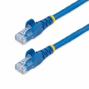 StarTech 8ft CAT6 Ethernet Cable - Blue Snagless Gigabit - 100W PoE UTP 250Mhz Category 6 Patch Cord UL Certified Wiring/TIA