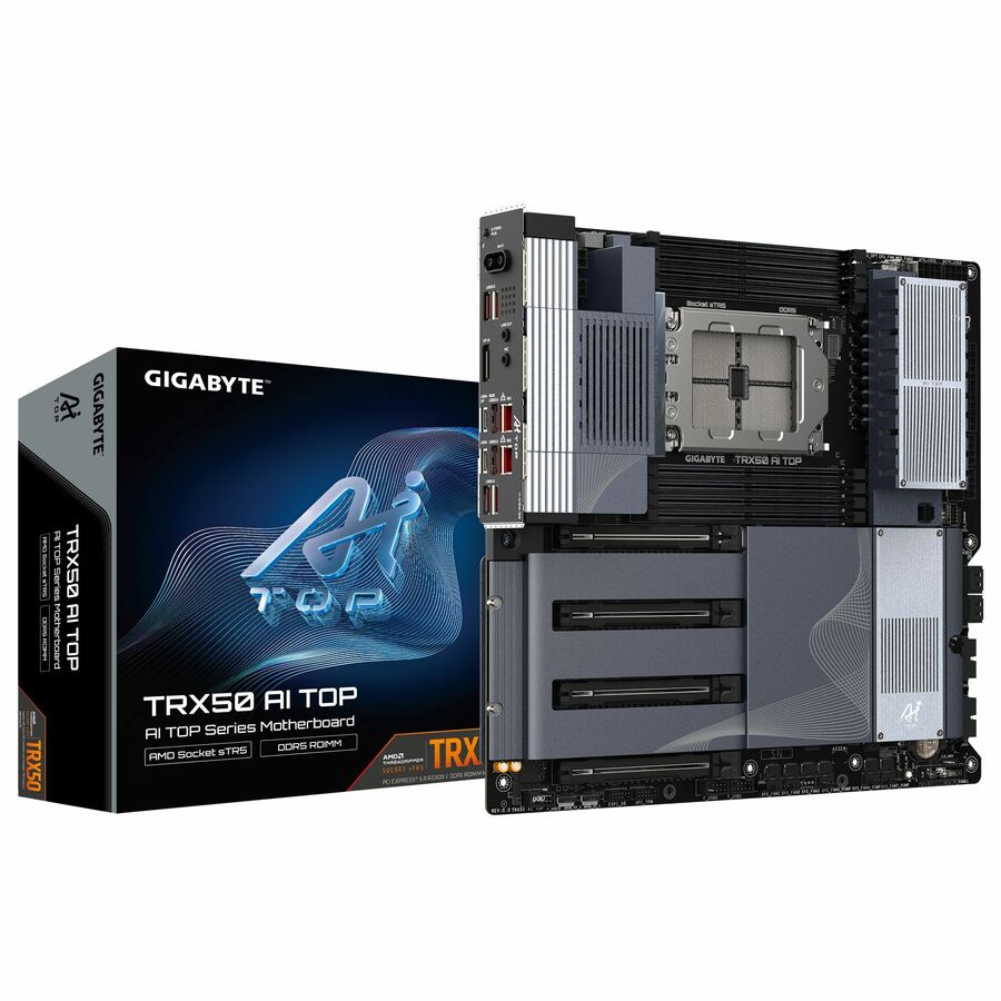 GIGABYTE Ultra Durable TRX50 AI TOP Gaming Desktop Motherboard - AMD TRX50 Chipset - Socket sTR5 - Extended ATX