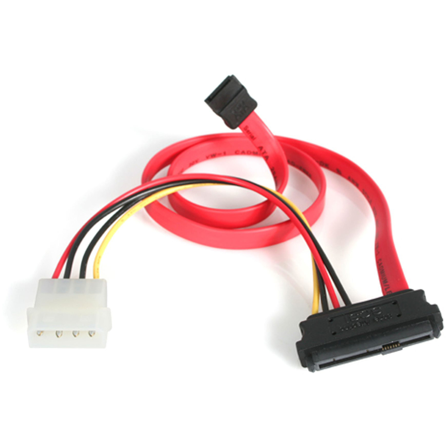 StarTech S18in SAS 29 Pin to SATA Cable with LP4 Power