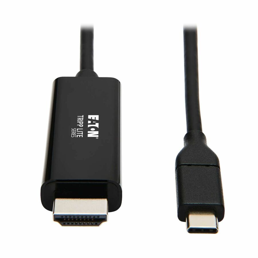 Eaton Tripp Lite Series USB-C to HDMI Adapter Cable (M/M), 4K 60 Hz, 4:4:4, Thunderbolt 3 Compatible, Black, 6 ft. (1.8 m)