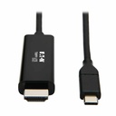 Eaton Tripp Lite Series USB-C to HDMI Adapter Cable (M/M), 4K 60 Hz, 4:4:4, Thunderbolt 3 Compatible, Black, 6 ft. (1.8 m)
