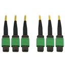 Tripp Lite by Eaton 40/100G Singlemode 9/125 OS2 Fiber Optic Cable (3x8F MTP/MPO-APC F/F) LSZH Yellow 61 m (200 ft.)