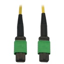 Tripp Lite by Eaton 40/100G Singlemode 9/125 OS2 Fiber Optic Cable (12F MTP/MPO-APC F/F) LSZH Yellow 5 m (16.4 ft.)