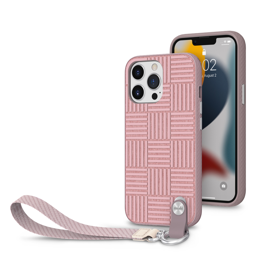 Moshi Altra Carrying Case Apple iPhone 13 Pro Smartphone - Rose Pink