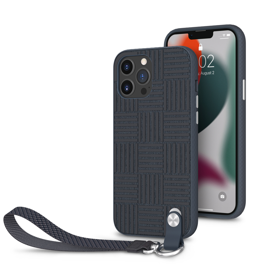 Moshi Altra Carrying Case Apple iPhone 13 Pro Max Smartphone - Midnight Blue