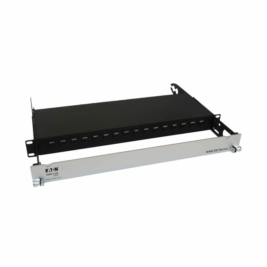 Eaton Tripp Lite Series Spine-Leaf MPO Panel with Key-Up to Key-Down MTP/MPO Adapter - 12F MTP/MPO-APC M/M, 8F OS2 Singlemode, 16 x 16 Ports, 1U