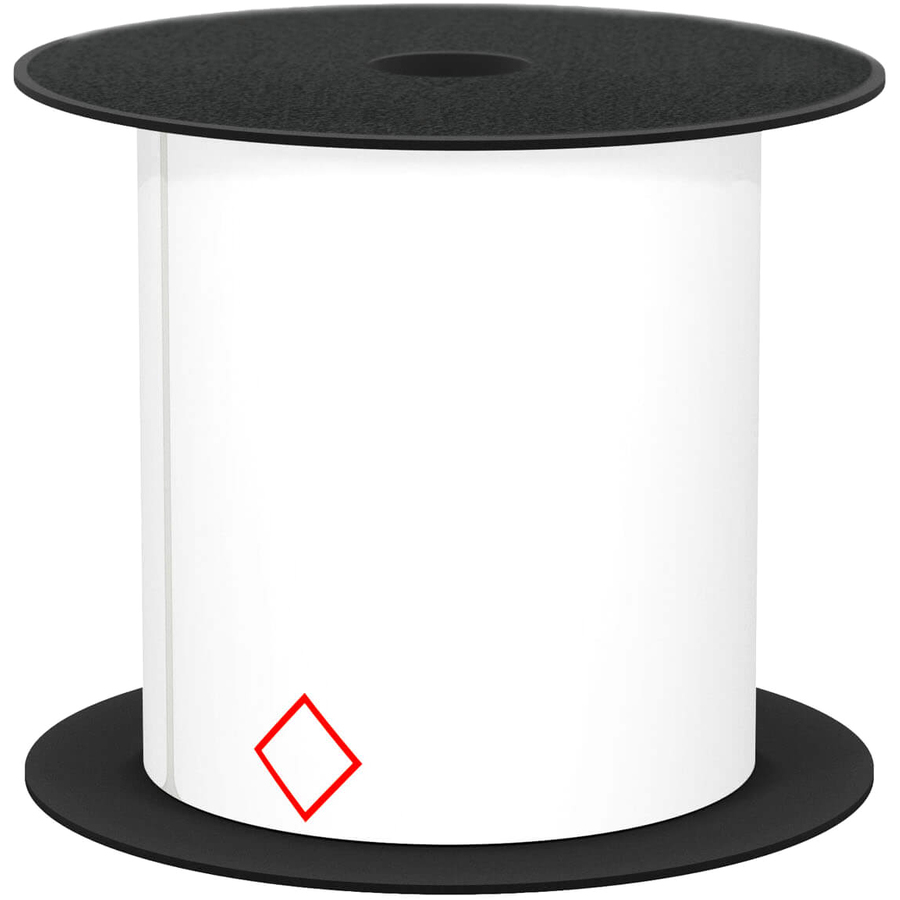 Brother 4in x 6in 1-Diamond Standard Vinyl Die-Cut Secondary GHS Label