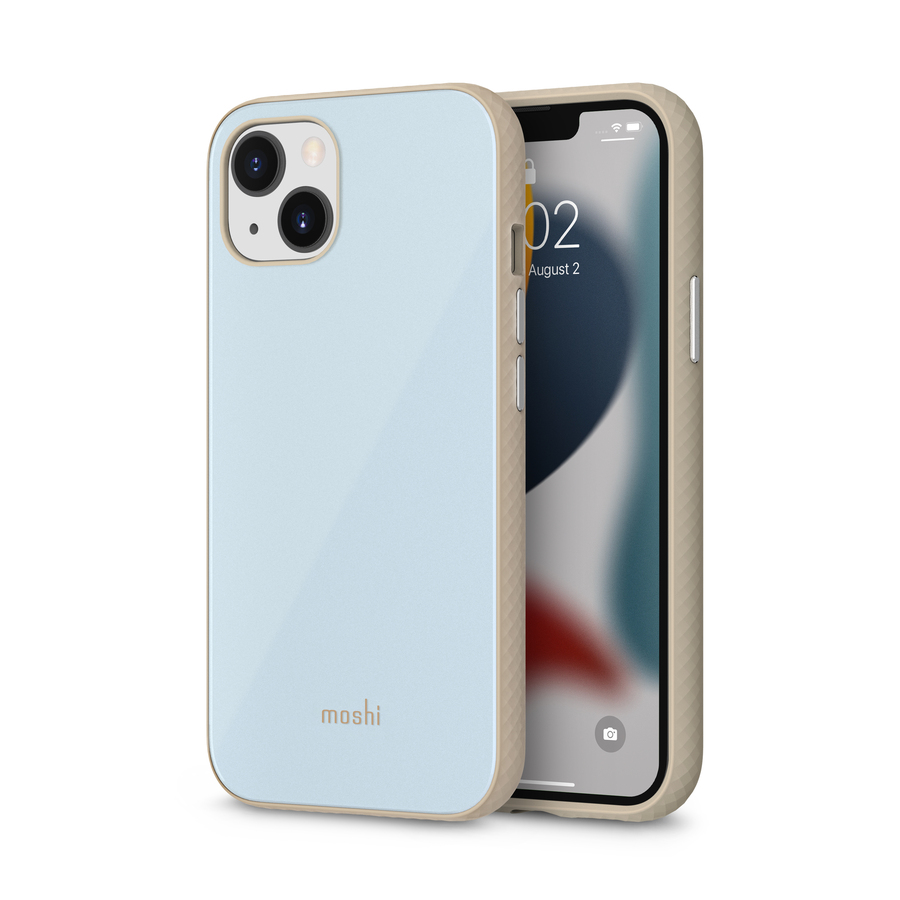 Moshi iGlaze Slim Hardshell Case Adriatic Blue for iPhone 13