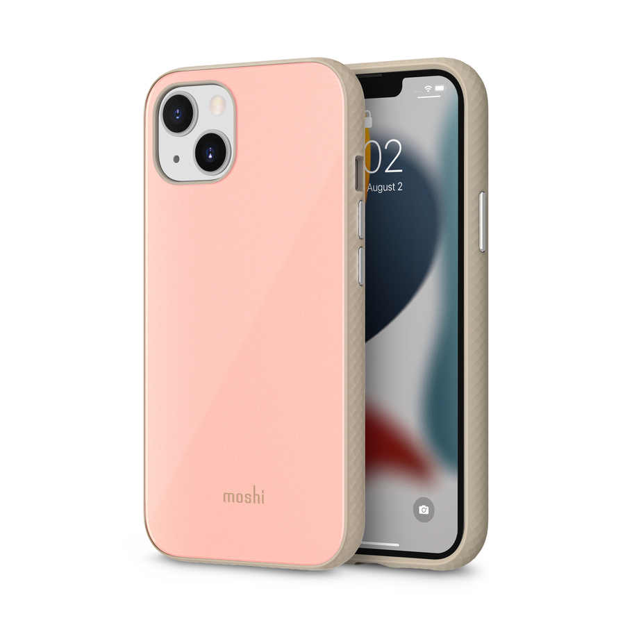 Moshi iGlaze Slim Hardshell Case Dahlia Pink for iPhone 13