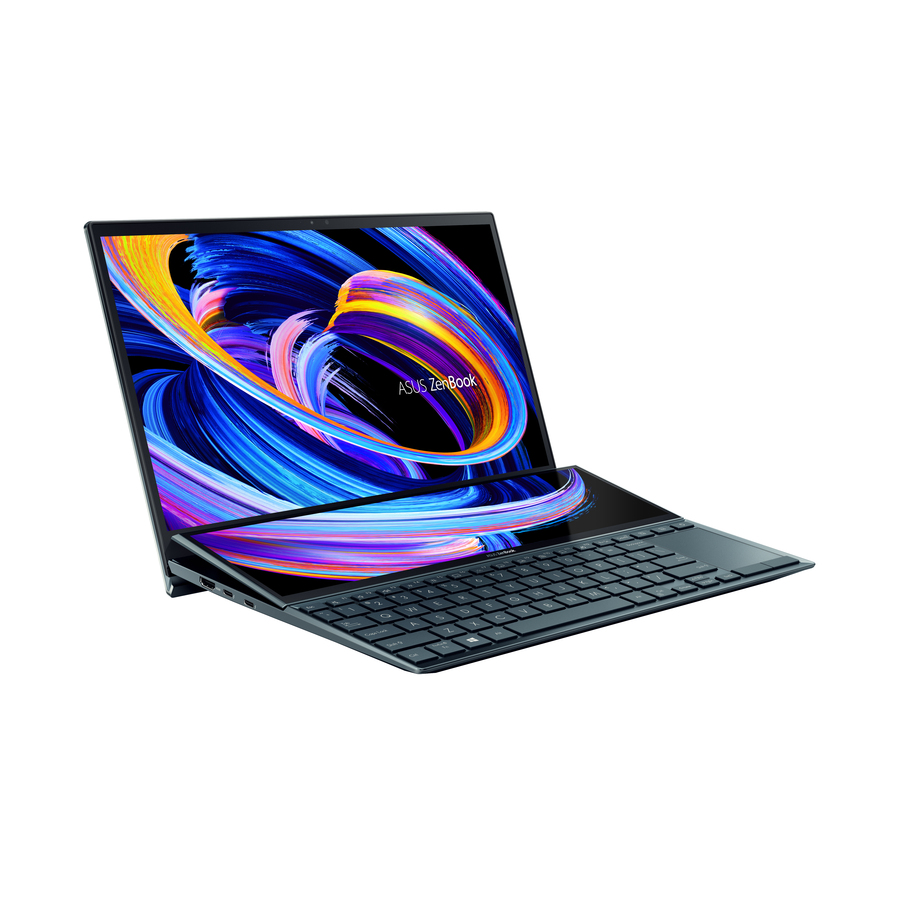 Asus ZenBook Duo 14 UX482 UX482EAR-DB71T 14" Touchscreen Notebook - Full HD - Intel Core i7 11th Gen i7-1195G7 - 8 GB - 512 GB SSD - Celestial Blue