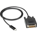 Black Box USB-C Adapter Cable - USB-C to DVI Adapter, 1080p @ 60Hz, DP 1.2 Alt Mode