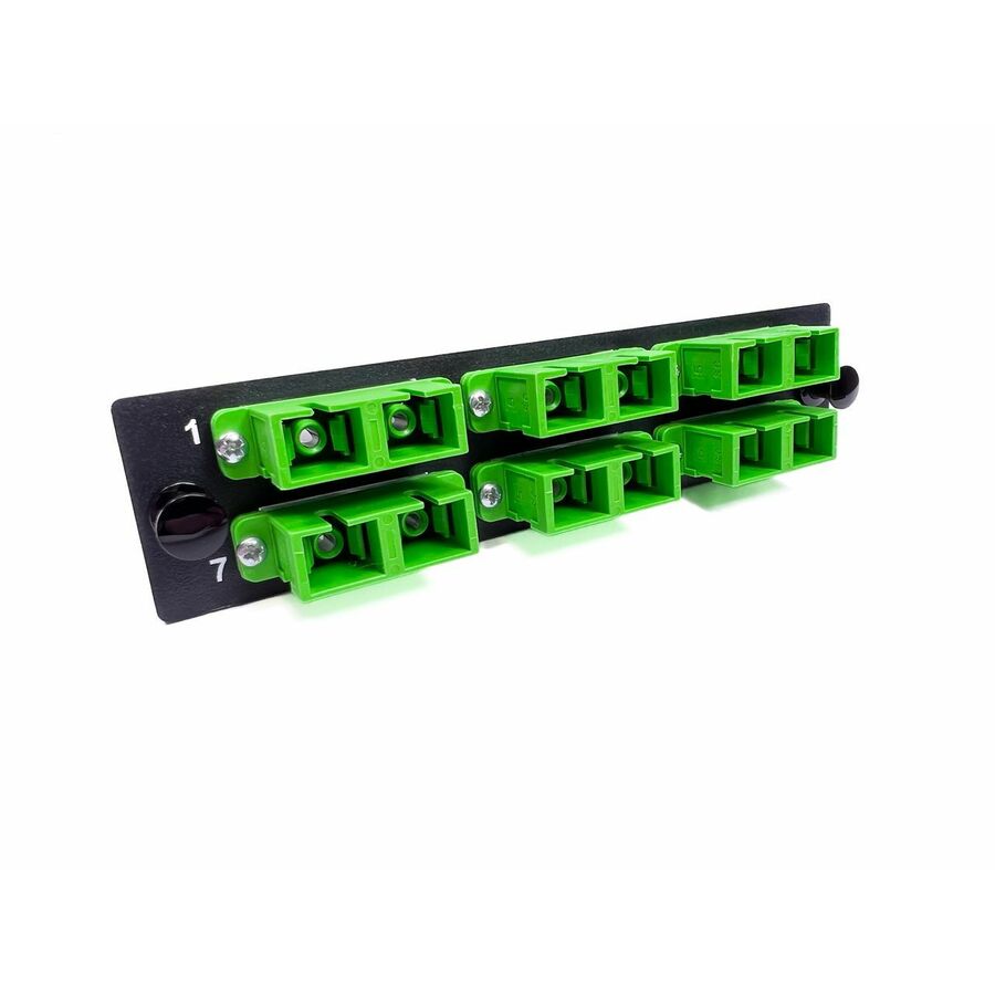 Ortronics Q-Series, OFP Adapter Panel,6,SC,Duplex, OS2, Green