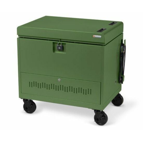 Bretford CUBE Toploader Cart with Caddies 30 Bay Charging Cart