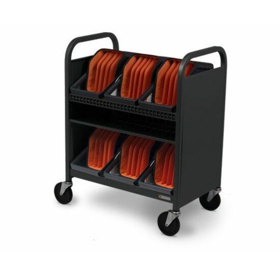 Bretford CUBE Transport Cart with Caddies - TVCT30CAD