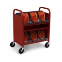 Bretford CUBE Transport Cart with Caddies - TVCT30CAD
