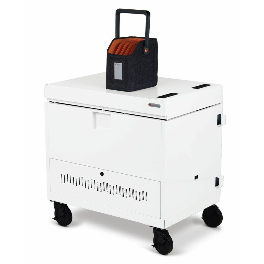Bretford CUBE Toploader Cart with Caddies 30 Bay Charging Cart