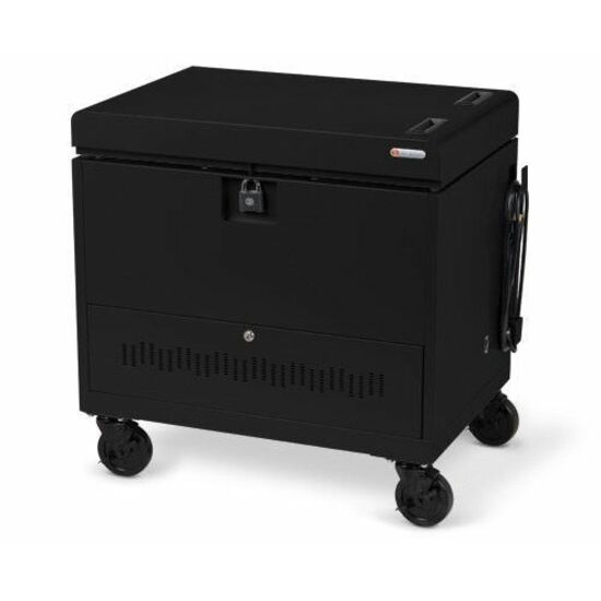 Bretford CUBE Toploader Cart with Caddies Pre-Wired - TVTL30CADUSB
