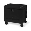 Bretford CUBE Toploader Cart with Caddies Pre-Wired - TVTL30CADUSB