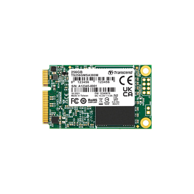 Transcend MSA380M 256 GB Solid State Drive - mSATA (MO-300A) Internal - SATA (SATA/600) - Black