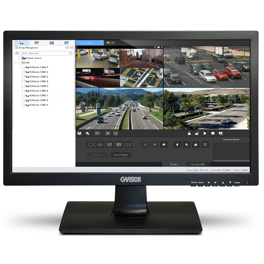 GVision C19BD-A6-4000 19" Class WXGA LCD Monitor - Black