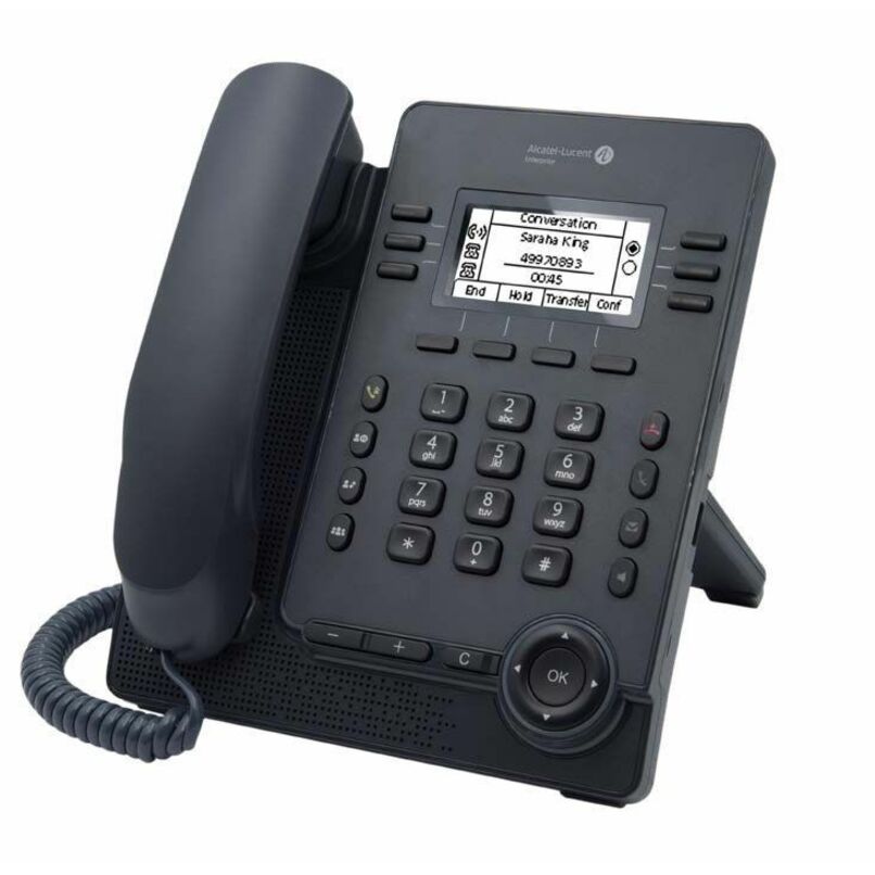 Alcatel-Lucent M3 IP Phone - Corded - Corded - 4 Multiple Conferencing - Desktop, Wall Mountable - Gray