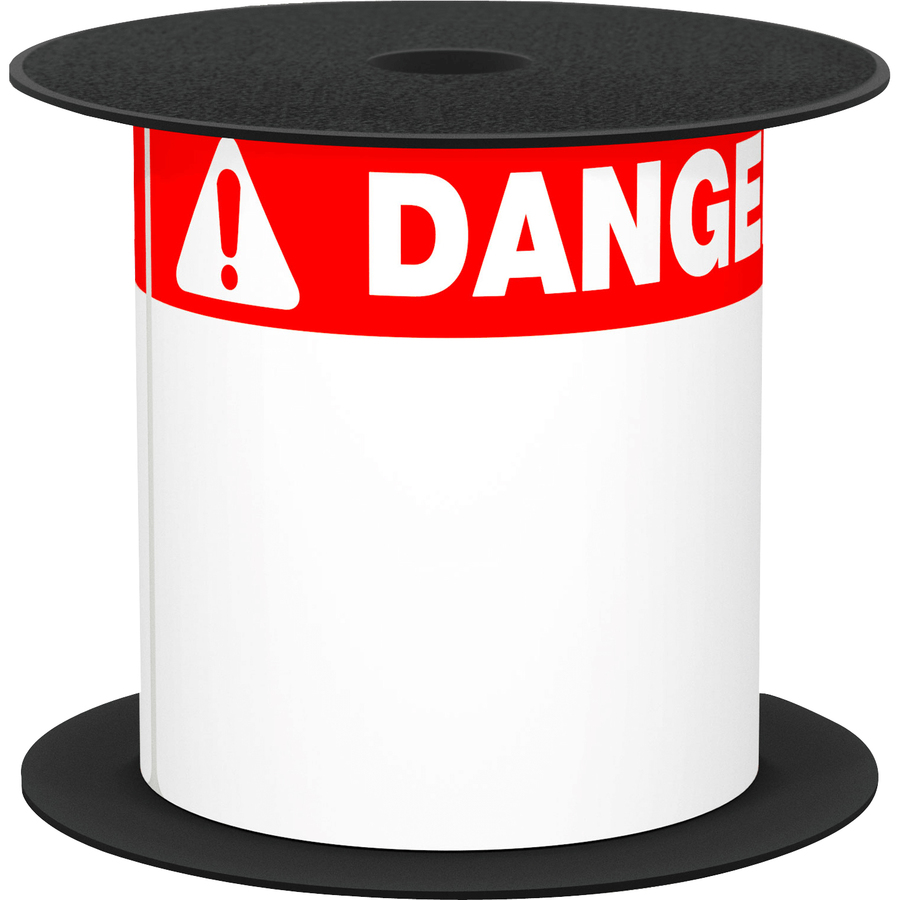 Brother 3in x 5in Red Danger 0.75in Header Die-Cut ANSI / OSHA Label
