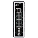Eaton Tripp Lite Series 8-Port Managed Industrial Gigabit Ethernet Switch - Layer 2, 10/100/1000 Mbps, 4 GbE SFP Ports, -40° to 75°C, DIN Mount, TAA