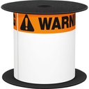 Brother 4in x 6in Orange Warning 1.125in Header Die-Cut ANSI / OSHA Label