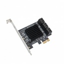 SYBA Multimedia 6 Port SATA III to PCIe 3.0 x1 Non-RAID Expansion Card SY-PEX40166