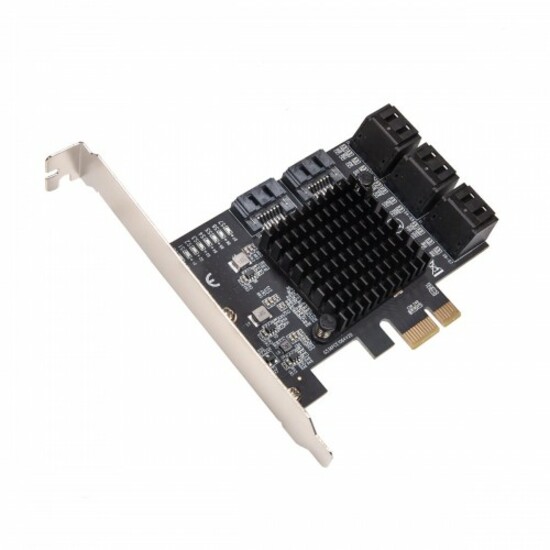 SYBA Multimedia 8 Port SATA III to PCIe 3.0 x1 Non-RAID Expansion Card SI-PEX40165