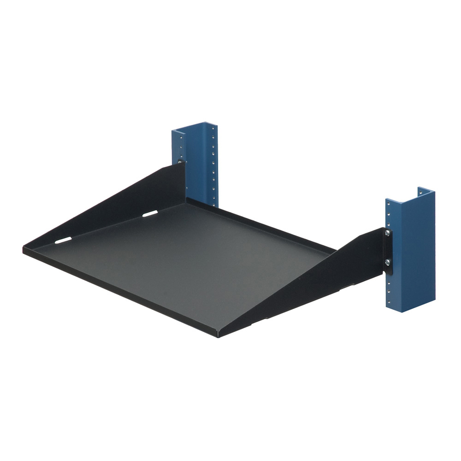 Rack Solutions 2U 2Post Cantilever Shelf 13in Depth (Flanged Up, Solid)