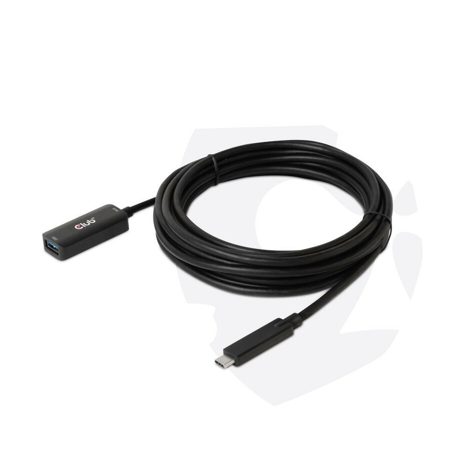 Club 3D USB Gen2 Type-C to Type-A Cable 10Gbps M/F 5m/16.4ft