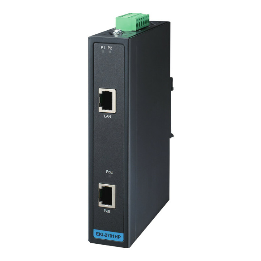 Advantech IEEE 802.3af/at Gigabit PoE+ Injector