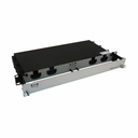 Eaton Tripp Lite Series Preloaded Fiber Panel, 1U - 2x (24F MTP/MPO-PC to 12x LC Duplex F/M) 24F Trunk Cables, OM4 Multimode, 20 m (65.6 ft.)
