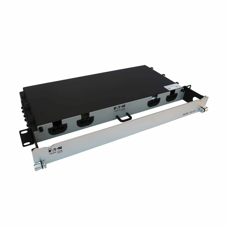 Eaton Tripp Lite Series Preloaded Fiber Panel, 1U - 4x (12F MTP/MPO-APC to 4x LC Duplex F/M) 8F Trunk Cables, OS2 Singlemode, 10 m (32.8 ft.)