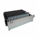 Eaton Tripp Lite Series Preloaded Fiber Patch Panel, 3U - 64x (12F MTP/MPO-APC to 4x LC Duplex F/F) 8F Trunk Cables, OS2 Singlemode, 3 m (9.8 ft.)
