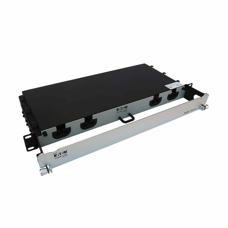 Eaton Tripp Lite Series Preloaded Fiber Panel, 1U - 4x (3x8F MTP/MPO-APC F/F) 24F Trunk Cables, OS2 Singlemode, 10 m (32.8 ft.)
