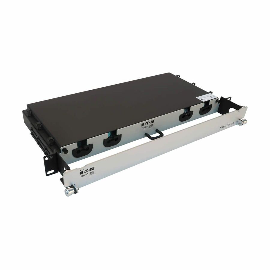 Eaton Tripp Lite Series Preloaded Fiber Panel, 1U - 8x LC/LC Duplex Cables (M/M), OM4 Multimode, 10 m (32.8 ft.)