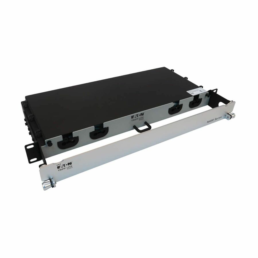 Eaton Tripp Lite Series Preloaded Fiber Panel, 1U - 6x (4x LC/LC Duplex M/M) 8F Trunk Cables, OM4 Multimode, 10 m (32.8 ft.)