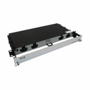 Eaton Tripp Lite Series Preloaded Fiber Panel, 1U - 6x (4x LC/LC Duplex M/M) 8F Trunk Cables, OM4 Multimode, 10 m (32.8 ft.)