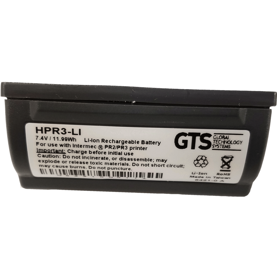 GTS Rechargeable Battery for Intermec PR2 / PR3 Printers