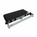 Eaton Tripp Lite Series Preloaded Fiber Panel, 1U - 2x (24F MTP/MPO-APC to 12x LC Duplex F/M) 24F Trunk Cables, OS2 Singlemode, 10 m (32.8 ft.)