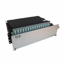 Eaton Tripp Lite Series Preloaded Fiber Patch Panel, 3U - 48x (12F MTP/MPO-PC to 4x LC Duplex F/F) 8F Trunk Cables, OM4 Multimode, 5 m (16.4 ft.)