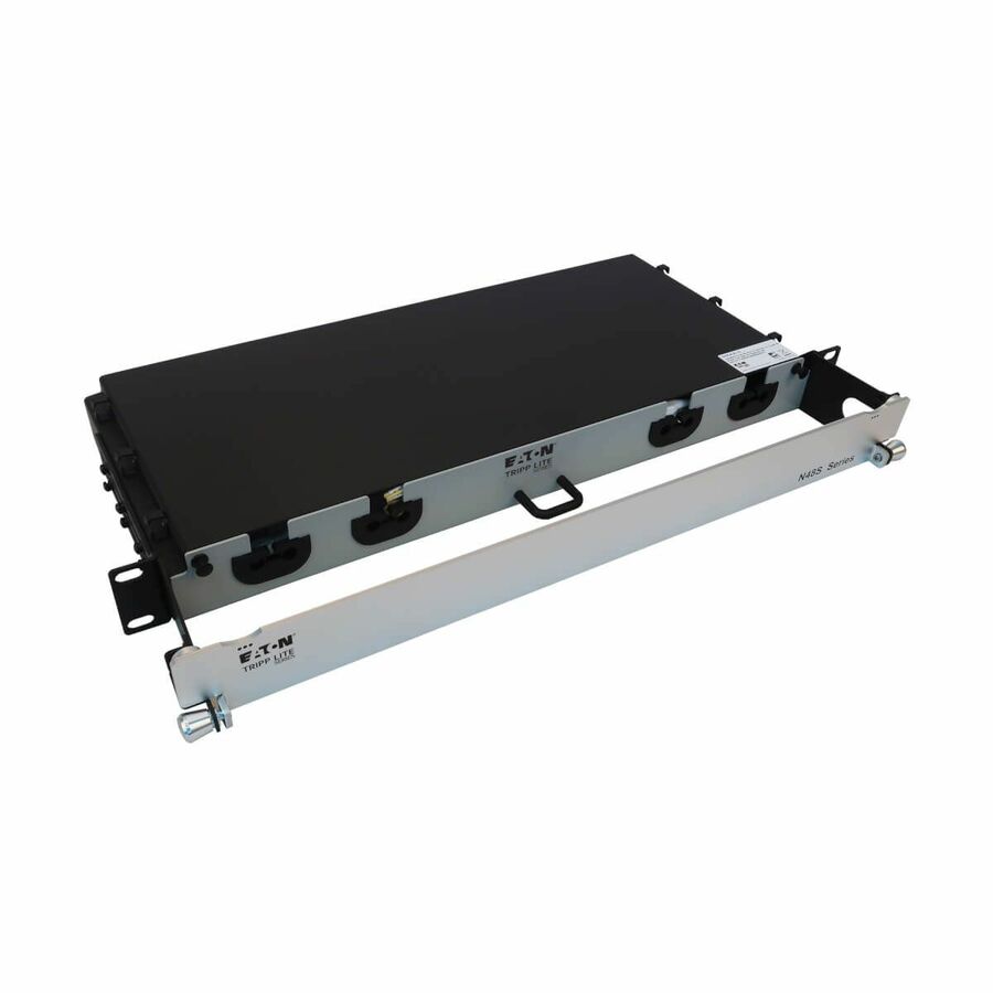 Eaton Tripp Lite Series Preloaded Fiber Panel, 1U - 6x (4x LC/LC Duplex M/M) 8F Trunk Cables, OS2 Singlemode, 10 m (32.8 ft.)
