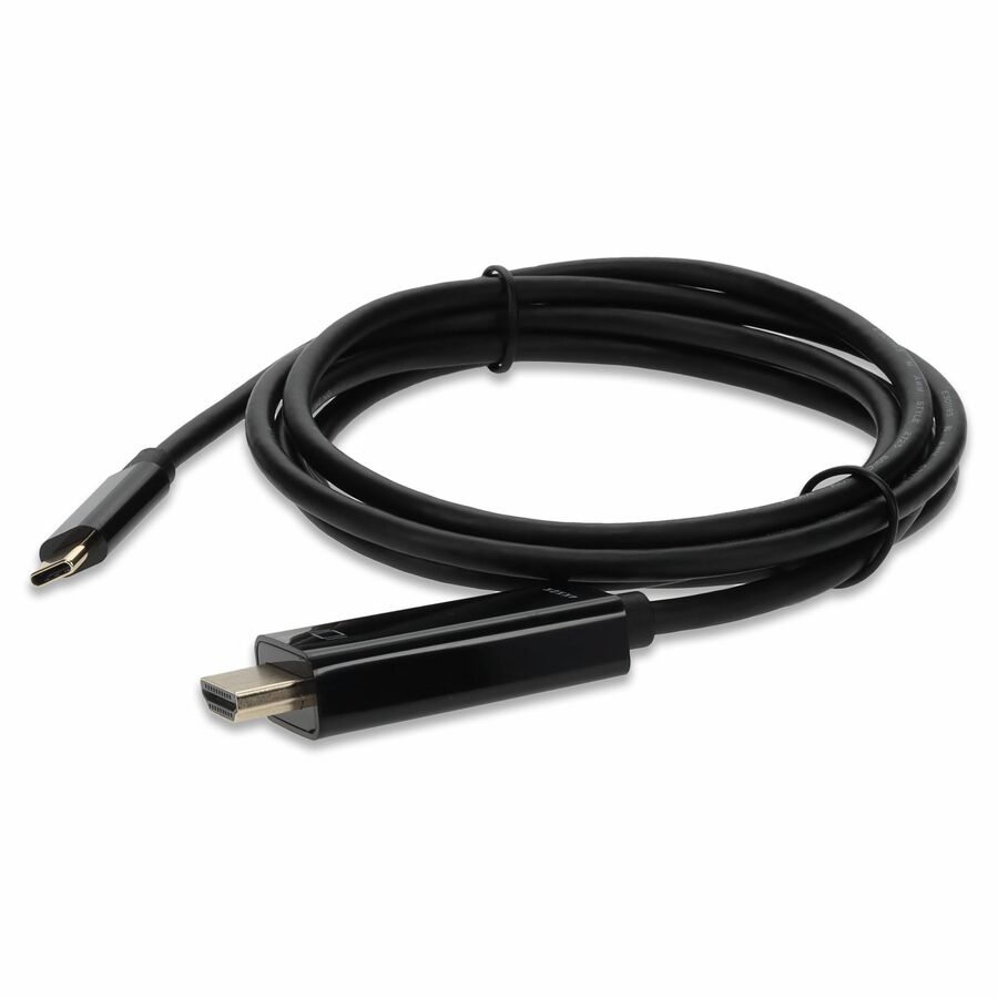 AddOn 3FT USB C 3.0 to HDMI 2.0 Cable Black Cable For Resolution Up to 4096x2160 (DCI 4K)