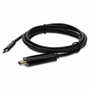 AddOn 3FT USB C 3.0 to HDMI 2.0 Cable Black Cable For Resolution Up to 4096x2160 (DCI 4K)
