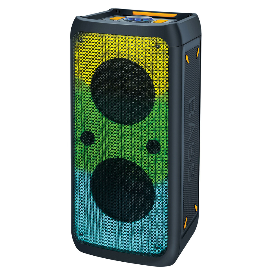 IQ Sound IQ-7028DJBT Portable Bluetooth Speaker System - 36 W RMS - Black