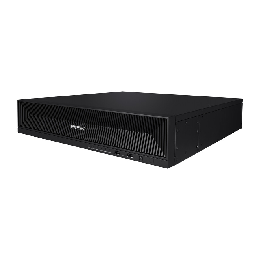 Wisenet XRN-1620SB1 16CH 4K 140Mbps H.265 PoE+ NVR - 24 TB HDD